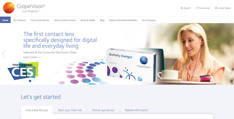 CooperVision Website